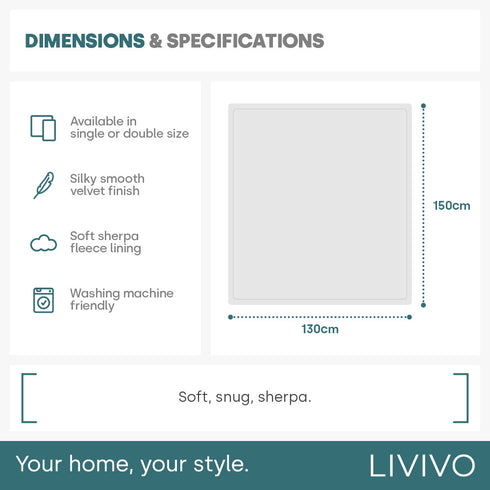 Single Sherpa Fleece Blanket - Urban Chic