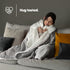 Double Sherpa Fleece Blanket - Misty Grey
