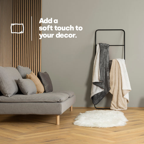 Double Sherpa Fleece Blanket - Urban Chic