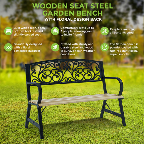 Cast Iron Victorian inspired Garden Bench