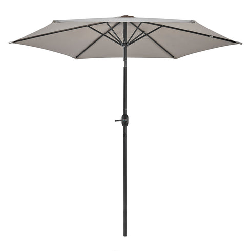 Tilting Parasol with Crank Lever - Grey