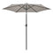 Tilting Parasol with Crank Lever - Grey