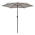 Tilting Parasol with Crank Lever - Grey