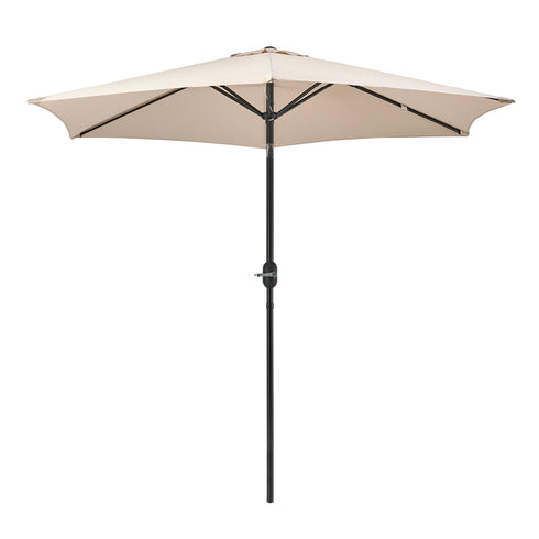 Tilting Parasol with Crank Lever - Beige