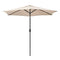 Tilting Parasol with Crank Lever - Beige