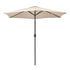 Tilting Parasol with Crank Lever - Beige