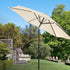 Tilting Parasol with Crank Lever - Beige