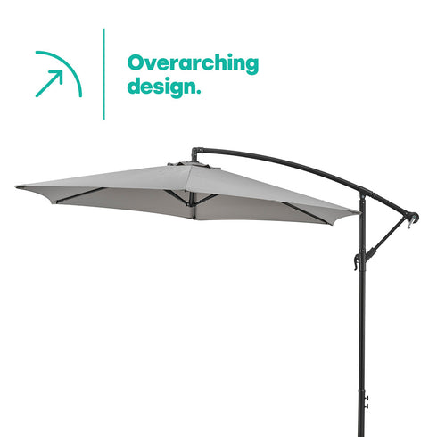 Cantilever Overhanging Parasol - Grey