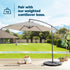 Cantilever Overhanging Parasol - Grey