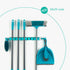 Wall Mounted Mop & Broom Holder - Turquoise