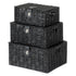 Hamper Baskets Set of 3 - Black