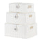 Hamper Baskets Set of 3 - White