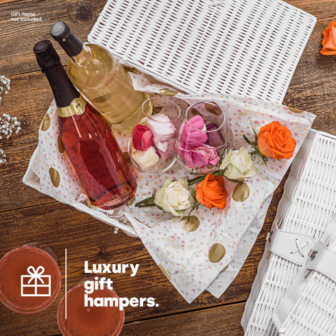 Hamper Baskets Set of 3 - White