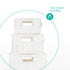 Hamper Baskets Set of 3 - White