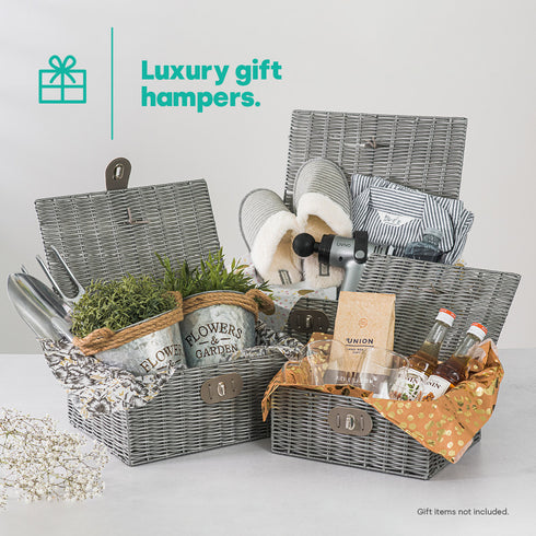 Hamper Baskets Set of 3 - Grey