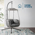 Kira Rattan Canopy Swing Chair