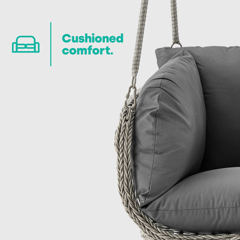 Kira Rattan Canopy Swing Chair