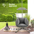 Kira Rattan Canopy Swing Chair