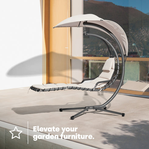 Bali Swing Sun Lounger - Beige