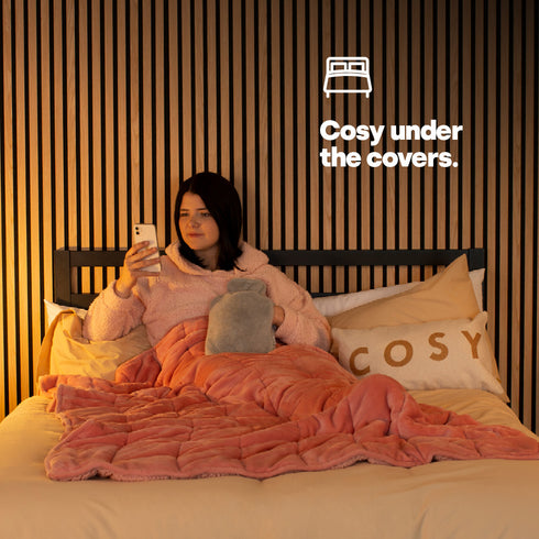 Handwarmer Hot Water Bottle - Grey Plush