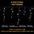 480 LED Icicle Lights - White