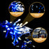 960 LED Icicle Lights - Blue and White