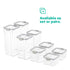 Food Storage Containers Set of 8 - Grey