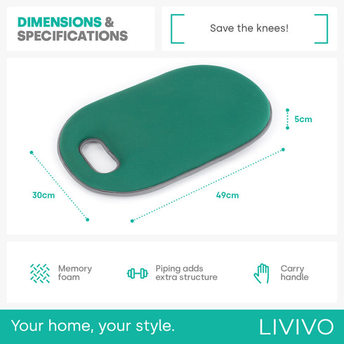 Garden Kneeler Memory Foam - Green