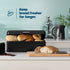 Taurus Bread Bin & Canister Set - Black