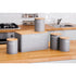 5pc Bread Bin & Canister Set - Grey