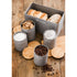 5pc Bread Bin & Canister Set - Grey