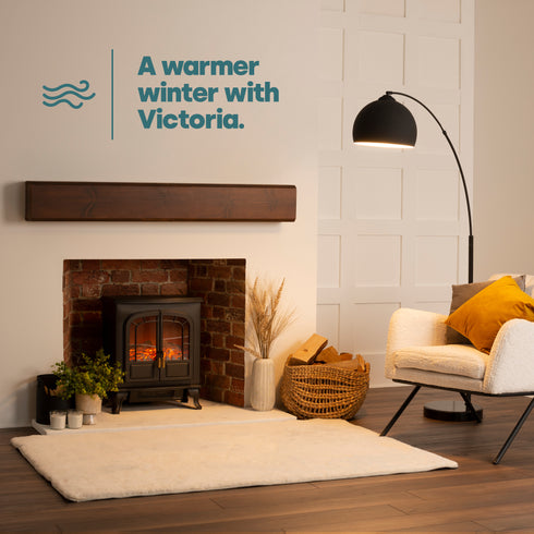 Victoria Electric Fireplace - Black