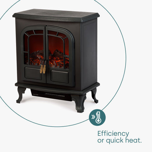 Victoria Electric Fireplace - Black