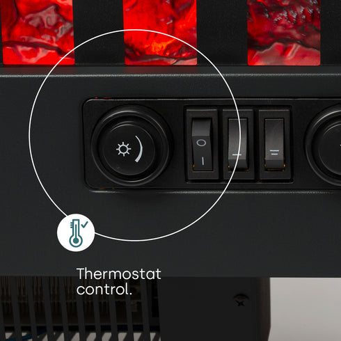 Chiswick Electric Fireplace - Black