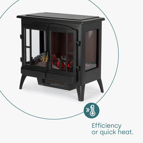 Chiswick Electric Fireplace - Black