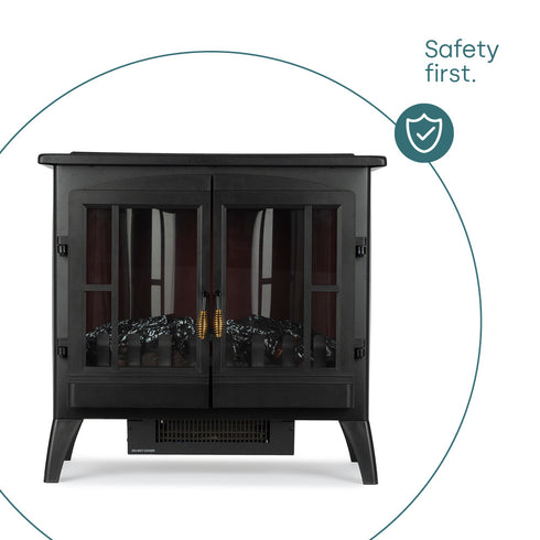 Chiswick Electric Fireplace - Black