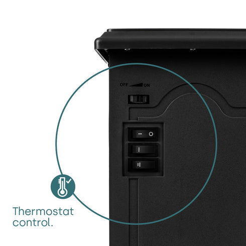 Bexton Electric Fireplace - Black