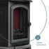 Bexton Electric Fireplace - Black