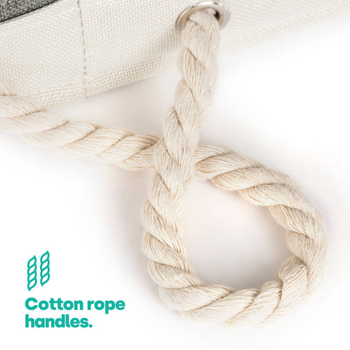 Mara Laundry Hamper - Grey