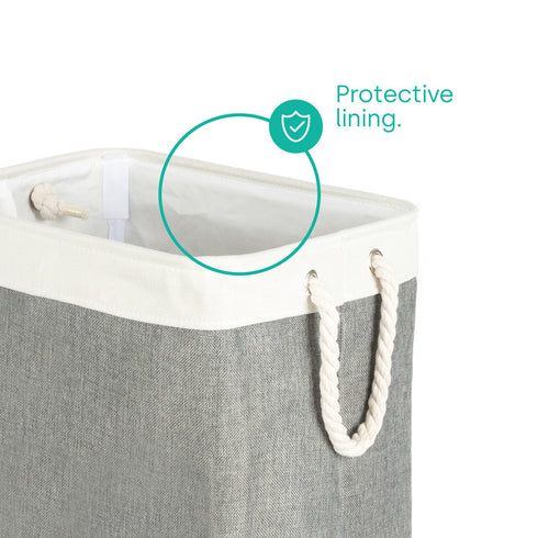 Mara Laundry Hamper - Grey