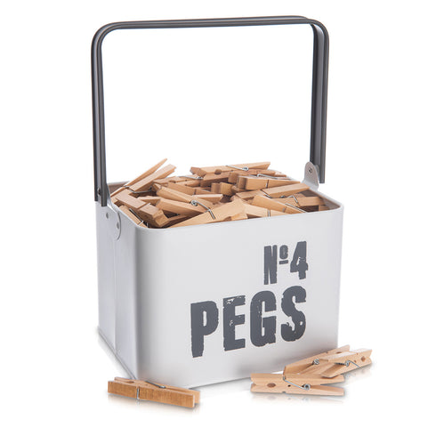 Laundry Peg Metal Caddy