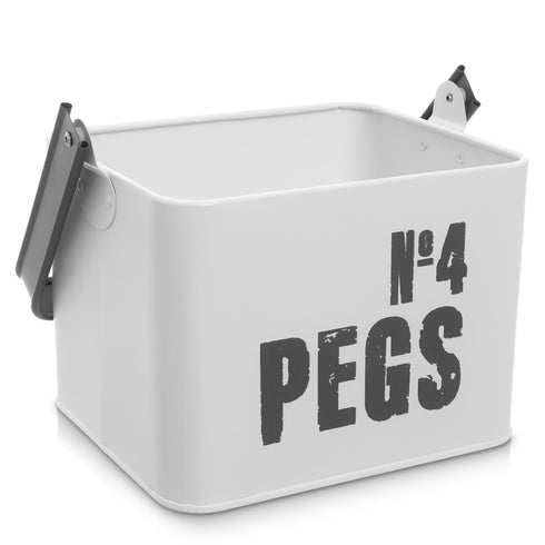 Laundry Peg Metal Caddy