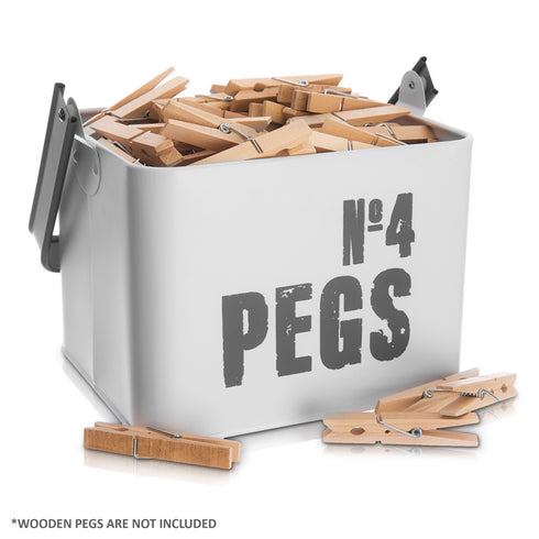 Laundry Peg Metal Caddy