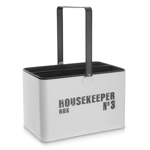 Metal Housekeeping Caddy with Tray