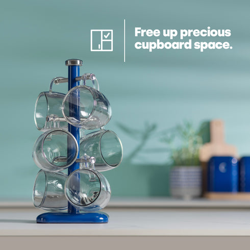 Taurus Mug Tree Stand - Navy