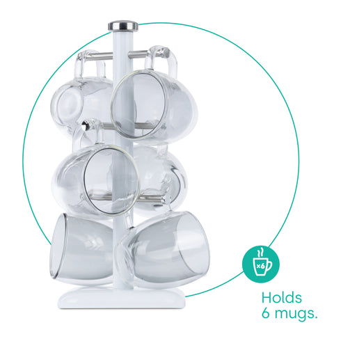 Taurus Mug Tree Stand - White