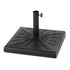 19kg Square Resin Parasol Base - Black