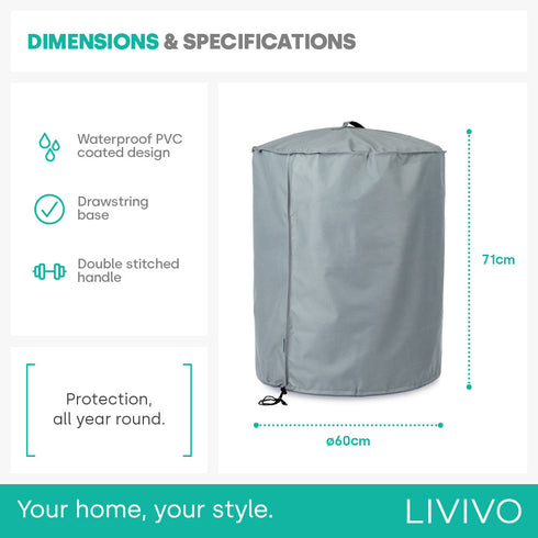 Kettle BBQ Cover - Grey