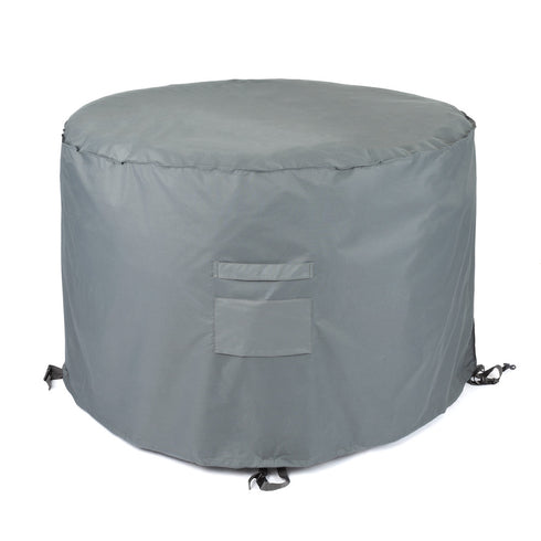 Heavy Duty Round Garden Table Cover - Grey