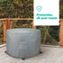 Heavy Duty Round Garden Table Cover - Grey